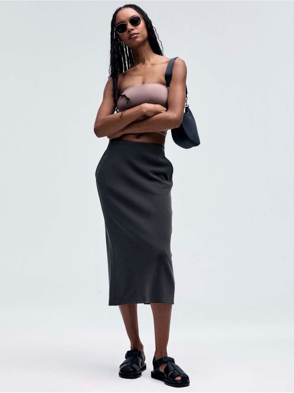 Lululemon Softstreme High-Rise Midi Skirt Size 2